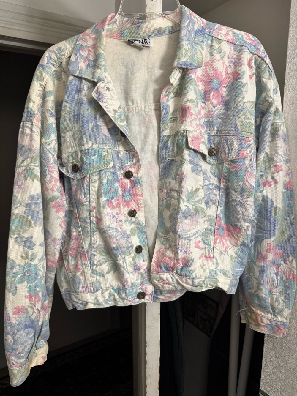 Vintage Floral Jean Jacket